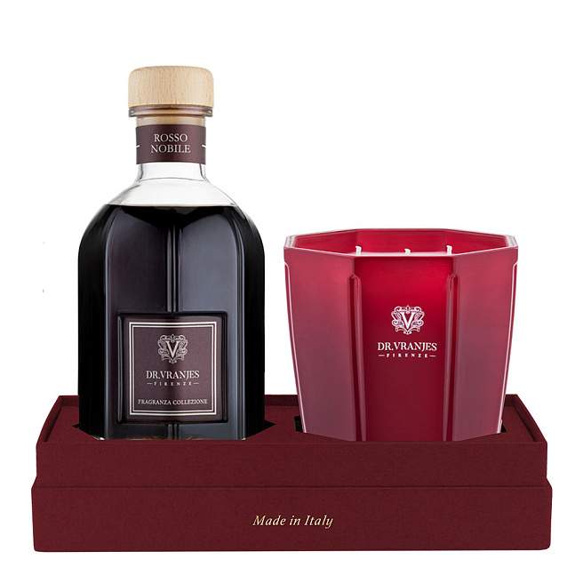【新品】DR.VRANJES 500ml ROSSO NOBILE Купить подарочный набор rosso nobile диффузор 500 мл +